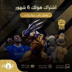 أشتراك هولك مدة ستة اشهر يعمل على جهاز